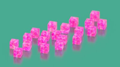 Pink Mineral Cubes 5K